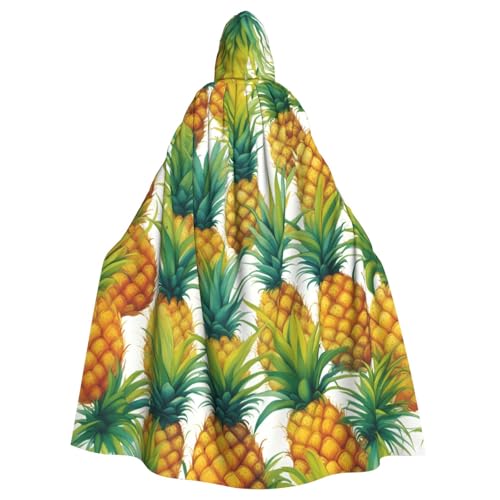 Longzehao Unisex Bademäntel, Umhang für Erwachsene, exotische tropische Ananas-Druck, Kapuzenumhang für Cosplay, Halloween, Karneval, Kostüme Longzehao Unisex Bademäntel, Umhang für Erwachsene, exotische tropische Ananas-Druck, Kapuzenumhang für Cosplay, Halloween, Karneval, Kostüme von Longzehao