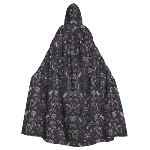 Longzehao Unisex Bademäntel, Umhang für Erwachsene, lila, schwarz, Gothic, gruseliger Druck, Kapuzenumhang für Cosplay, Halloween, Karneval, Kostüme Longzehao Unisex Bademäntel, Umhang für Erwachsene, lila, schwarz, Gothic, gruseliger Druck, Kapuzenumhang für Cosplay, Halloween, Karneval, Kostüme von Longzehao