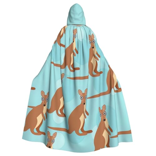 Longzehao Unisex Bademäntel, Umhang für Erwachsene, lustig, für Känguru-Zoo-Druck, Kapuzenumhang für Cosplay, Halloween, Karneval, Kostüme Longzehao Unisex Bademäntel, Umhang für Erwachsene, lustig, für Känguru-Zoo-Druck, Kapuzenumhang für Cosplay, Halloween, Karneval, Kostüme von Longzehao