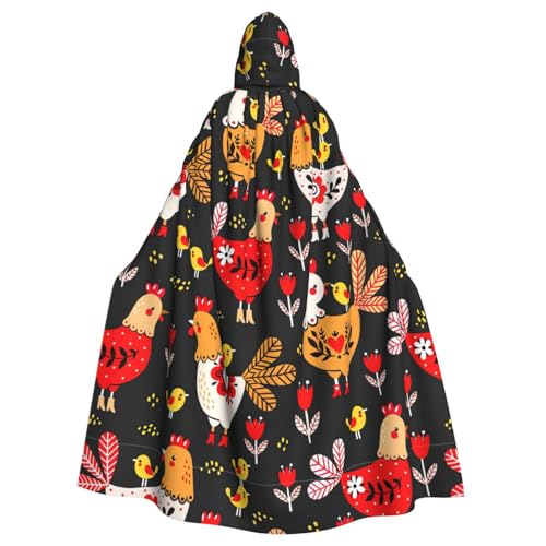 Longzehao Unisex Bademäntel, Umhang für Erwachsene, niedlicher Hahn-Aufdruck, Kapuzenumhang für Cosplay, Halloween, Karneval, Kostüme Longzehao Unisex Bademäntel, Umhang für Erwachsene, niedlicher Hahn-Aufdruck, Kapuzenumhang für Cosplay, Halloween, Karneval, Kostüme von Longzehao
