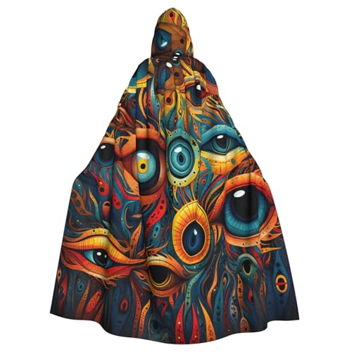 Longzehao Unisex Bademäntel, Umhang mit Erwachsenenaugen, 2 Aufdruck, Kapuzenumhang für Cosplay, Halloween, Karneval, Kostüme Longzehao Unisex Bademäntel, Umhang mit Erwachsenenaugen, 2 Aufdruck, Kapuzenumhang für Cosplay, Halloween, Karneval, Kostüme von Longzehao