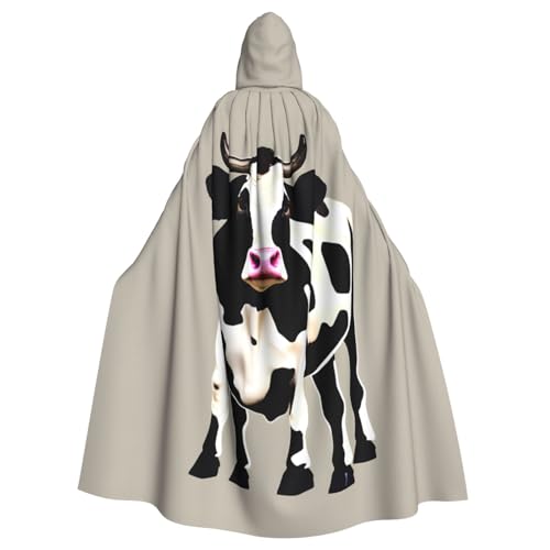 Longzehao Unisex Bademäntel, Umhang mit Kapuze, für Cosplay, Halloween, Karneval, Kostüme, Kuh, Schwarz Longzehao Unisex Bademäntel, Umhang mit Kapuze, für Cosplay, Halloween, Karneval, Kostüme, Kuh, Schwarz von Longzehao