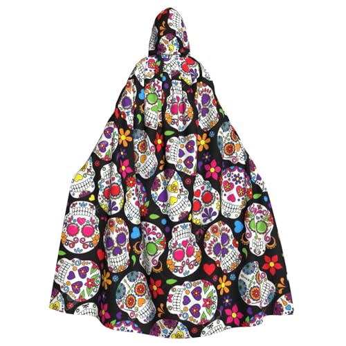 Longzehao Unisex Bademäntel, Umhang mit Totenköpfen, Kapuzenumhang für Cosplay, Halloween, Karneval, Kostüme Longzehao Unisex Bademäntel, Umhang mit Totenköpfen, Kapuzenumhang für Cosplay, Halloween, Karneval, Kostüme von Longzehao
