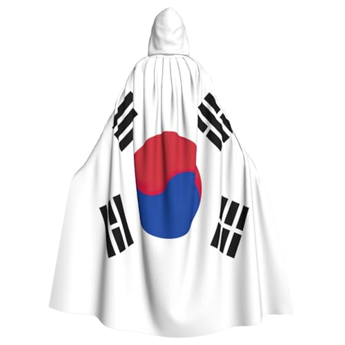 Longzehao Unisex Bademäntel, Umhang mit der Flagge der Republik Korea, bedruckt, Kapuzenumhang für Cosplay, Halloween, Karneval, Kostüme Longzehao Unisex Bademäntel, Umhang mit der Flagge der Republik Korea, bedruckt, Kapuzenumhang für Cosplay, Halloween, Karneval, Kostüme von Longzehao