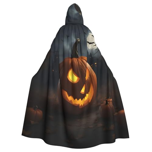 Longzehao Unisex-Bademantel, Umhang für Erwachsene, Halloween, Kürbis-Druck, Kapuzenumhang für Cosplay, Halloween, Karneval, Kostüme Longzehao Unisex-Bademantel, Umhang für Erwachsene, Halloween, Kürbis-Druck, Kapuzenumhang für Cosplay, Halloween, Karneval, Kostüme von Longzehao