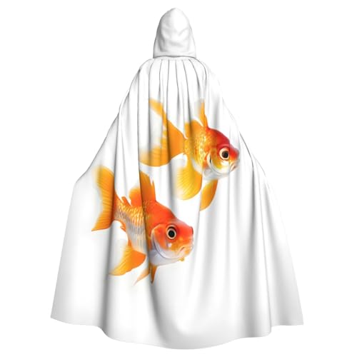 Longzehao Unisex-Bademantel, Umhang für Erwachsene, niedlicher Goldfisch-Druck, Kapuzenumhang für Cosplay, Halloween, Karneval, Kostüme Longzehao Unisex-Bademantel, Umhang für Erwachsene, niedlicher Goldfisch-Druck, Kapuzenumhang für Cosplay, Halloween, Karneval, Kostüme von Longzehao