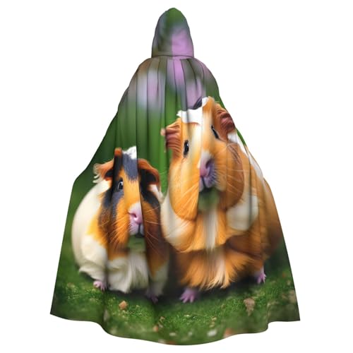 Longzehao Unisex-Bademantel, Umhang für Erwachsene, niedlicher Meerschweinchen-Druck, Kapuzenumhang für Cosplay, Halloween, Karneval, Kostüme Longzehao Unisex-Bademantel, Umhang für Erwachsene, niedlicher Meerschweinchen-Druck, Kapuzenumhang für Cosplay, Halloween, Karneval, Kostüme von Longzehao