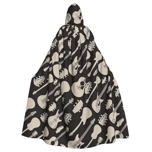 Longzehao Unisex-Bademantel, Umhang mit Gitarren-Motiv, Kapuzenumhang für Cosplay, Halloween, Karneval, Kostüme Longzehao Unisex-Bademantel, Umhang mit Gitarren-Motiv, Kapuzenumhang für Cosplay, Halloween, Karneval, Kostüme von Longzehao