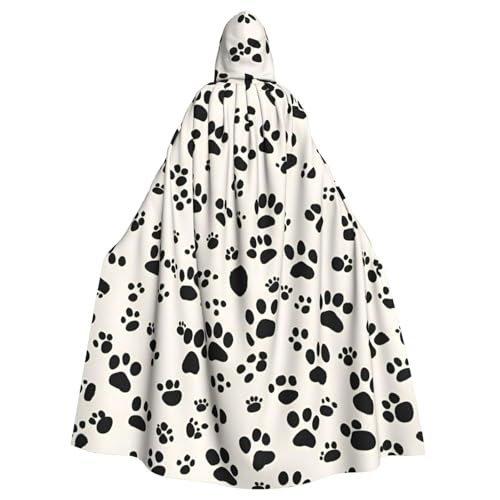 Longzehao Unisex-Bademantel, Umhang mit Knochen- und Pfotenabdruck, Kapuzenumhang für Cosplay, Halloween, Karneval, Kostüme Longzehao Unisex-Bademantel, Umhang mit Knochen- und Pfotenabdruck, Kapuzenumhang für Cosplay, Halloween, Karneval, Kostüme von Longzehao
