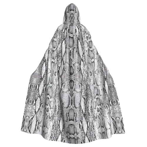 Longzehao Unisex-Bademantel, Umhang mit Schlangenhaut, schwarz-weiß, bedruckt, Kapuzenumhang für Cosplay, Halloween, Karneval, Kostüme Longzehao Unisex-Bademantel, Umhang mit Schlangenhaut, schwarz-weiß, bedruckt, Kapuzenumhang für Cosplay, Halloween, Karneval, Kostüme von Longzehao