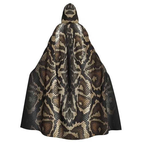 Longzehao Unisex-Bademantel, Umhang mit Schlangenhaut-Druck, Kapuzenumhang für Cosplay, Halloween, Karneval, Kostüme Longzehao Unisex-Bademantel, Umhang mit Schlangenhaut-Druck, Kapuzenumhang für Cosplay, Halloween, Karneval, Kostüme von Longzehao