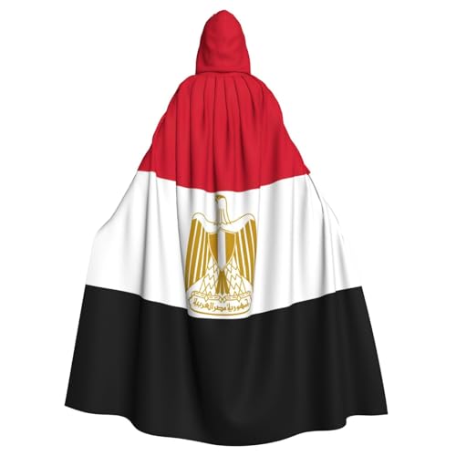 Longzehao Unisex-Bademantel, Umhang mit ägyptischer Flagge, bedruckt, mit Kapuze, für Cosplay, Halloween, Karneval, Kostüme Longzehao Unisex-Bademantel, Umhang mit ägyptischer Flagge, bedruckt, mit Kapuze, für Cosplay, Halloween, Karneval, Kostüme von Longzehao