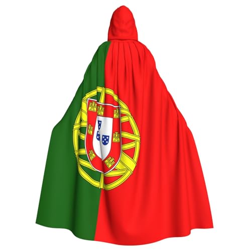 Longzehao Unisex-Bademantel, Umhang mit portugiesischer Flagge, bedruckt, Kapuzenumhang für Cosplay, Halloween, Karneval, Kostüme Longzehao Unisex-Bademantel, Umhang mit portugiesischer Flagge, bedruckt, Kapuzenumhang für Cosplay, Halloween, Karneval, Kostüme von Longzehao