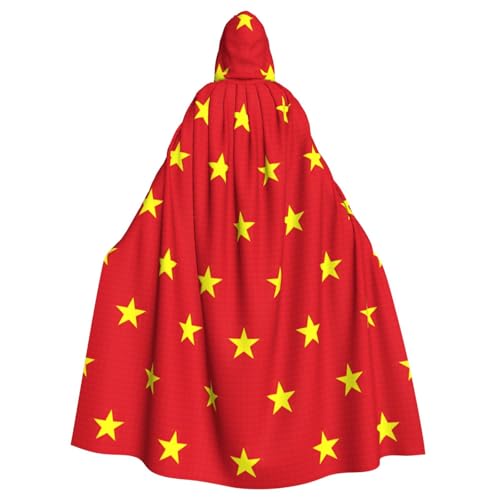 Longzehao Unisex-Bademantel, Umhang mit vietnamesischer Flagge, bedruckt, Kapuzenumhang für Cosplay, Halloween, Karneval, Kostüme Longzehao Unisex-Bademantel, Umhang mit vietnamesischer Flagge, bedruckt, Kapuzenumhang für Cosplay, Halloween, Karneval, Kostüme von Longzehao