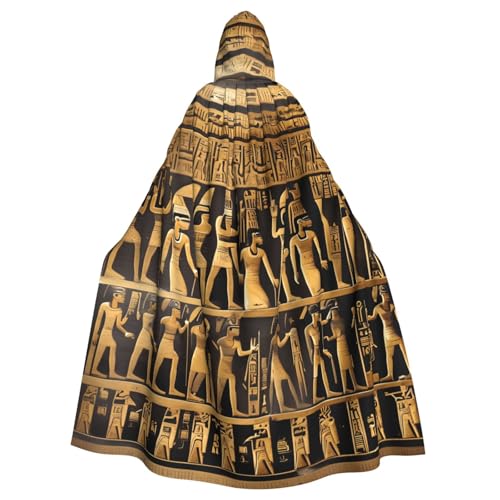 Longzehao Unisex-Bademantel für Erwachsene, Ägypten, Hieroglyphen, Druck, Kapuzenumhang für Cosplay, Halloween, Karneval, Kostüme Longzehao Unisex-Bademantel für Erwachsene, Ägypten, Hieroglyphen, Druck, Kapuzenumhang für Cosplay, Halloween, Karneval, Kostüme von Longzehao
