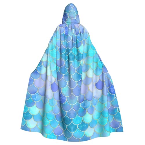 Longzehao Unisex-Bademantel für Erwachsene, goldfarben, Meerjungfrauen-Druck, Kapuzenumhang für Cosplay, Halloween, Karneval, Kostüme Longzehao Unisex-Bademantel für Erwachsene, goldfarben, Meerjungfrauen-Druck, Kapuzenumhang für Cosplay, Halloween, Karneval, Kostüme von Longzehao