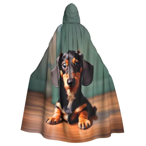 Longzehao Unisex-Bademantel für Erwachsene, niedlicher Dackel-Duggee-Druck, Kapuzenumhang für Cosplay, Halloween, Karneval, Kostüme Longzehao Unisex-Bademantel für Erwachsene, niedlicher Dackel-Duggee-Druck, Kapuzenumhang für Cosplay, Halloween, Karneval, Kostüme von Longzehao
