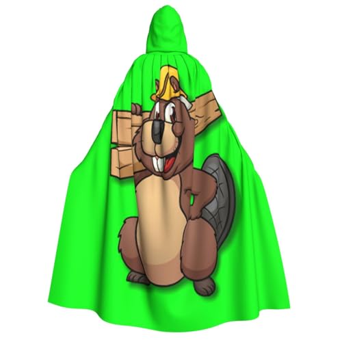 Longzehao Unisex-Biber-Aufdruck, Kapuzenumhang für Erwachsene, Dekoration, Cosplay-Kostüme, Halloween-Kapuzenmantel Longzehao Unisex-Biber-Aufdruck, Kapuzenumhang für Erwachsene, Dekoration, Cosplay-Kostüme, Halloween-Kapuzenmantel von Longzehao