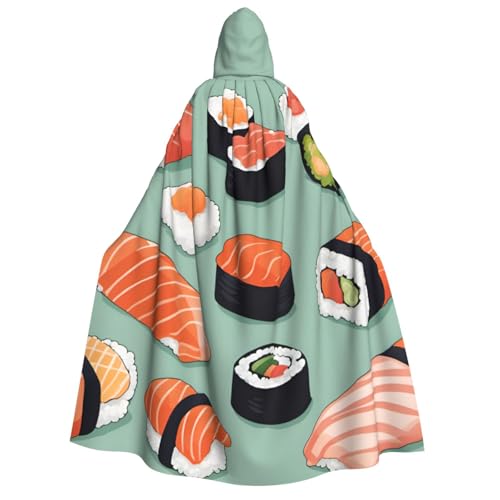Longzehao Unisex Delicious Sushi 1 Print Adult Hooded Cloak,Decoration Cloak,Cosplay Costumes,Halloween Hoodie Robe Longzehao Unisex Delicious Sushi 1 Print Adult Hooded Cloak,Decoration Cloak,Cosplay Costumes,Halloween Hoodie Robe von Longzehao