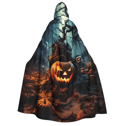 Longzehao Unisex-Kapuzenumhang für Erwachsene, orangefarbener Halloween-Partydruck, Dekoration, Umhang, Cosplay-Kostüme, Halloween-Kapuzenmantel Longzehao Unisex-Kapuzenumhang für Erwachsene, orangefarbener Halloween-Partydruck, Dekoration, Umhang, Cosplay-Kostüme, Halloween-Kapuzenmantel von Longzehao