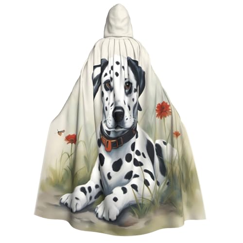 Longzehao Unisex-Kapuzenumhang mit Dalmatiner-Druck, Dekoration, Cosplay-Kostüme, Halloween-Kapuzenmantel Longzehao Unisex-Kapuzenumhang mit Dalmatiner-Druck, Dekoration, Cosplay-Kostüme, Halloween-Kapuzenmantel von Longzehao
