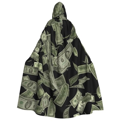 Longzehao Unisex-Kapuzenumhang mit Dollarzeichen und Gelddruck, für Erwachsene, Dekoration, Umhang, Cosplay-Kostüme, Halloween-Kapuzenmantel Longzehao Unisex-Kapuzenumhang mit Dollarzeichen und Gelddruck, für Erwachsene, Dekoration, Umhang, Cosplay-Kostüme, Halloween-Kapuzenmantel von Longzehao
