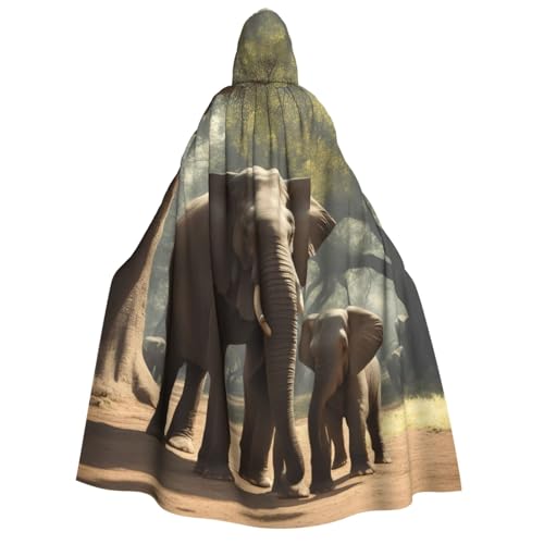 Longzehao Unisex Kapuzenumhang mit Elefantenaufdruck, Dekoration, Umhang, Cosplay-Kostüme, Halloween-Kapuzenmantel Longzehao Unisex Kapuzenumhang mit Elefantenaufdruck, Dekoration, Umhang, Cosplay-Kostüme, Halloween-Kapuzenmantel von Longzehao