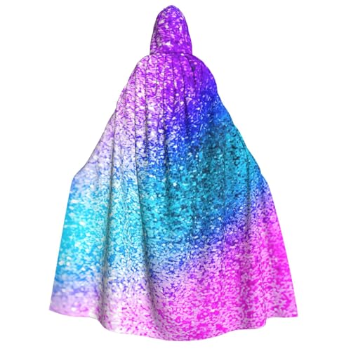 Longzehao Unisex-Kapuzenumhang mit Glitzer-Pailletten-Motiv, für Erwachsene, Dekoration, Cosplay-Kostüme, Halloween-Kapuzenmantel Longzehao Unisex-Kapuzenumhang mit Glitzer-Pailletten-Motiv, für Erwachsene, Dekoration, Cosplay-Kostüme, Halloween-Kapuzenmantel von Longzehao