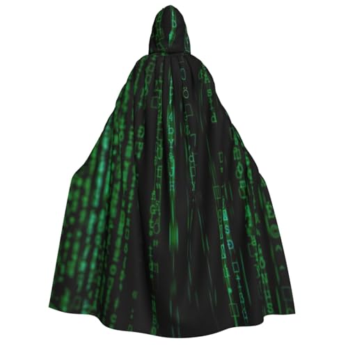 Longzehao Unisex Kapuzenumhang mit Hacker-Era-Druck, für Erwachsene, Dekoration, Cosplay-Kostüme, Halloween-Kapuzenmantel Longzehao Unisex Kapuzenumhang mit Hacker-Era-Druck, für Erwachsene, Dekoration, Cosplay-Kostüme, Halloween-Kapuzenmantel von Longzehao