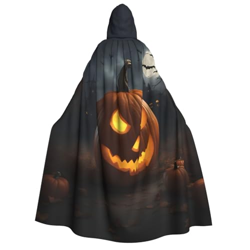 Longzehao Unisex-Kapuzenumhang mit Halloween-Kürbis-Druck, für Erwachsene, Dekoration, Cosplay-Kostüme, Halloween-Kapuzenmantel Longzehao Unisex-Kapuzenumhang mit Halloween-Kürbis-Druck, für Erwachsene, Dekoration, Cosplay-Kostüme, Halloween-Kapuzenmantel von Longzehao
