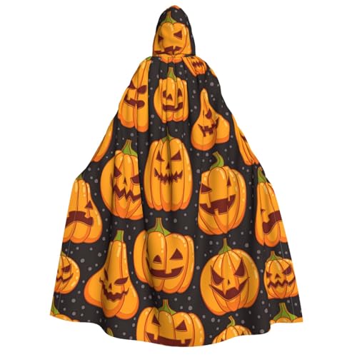 Longzehao Unisex-Kapuzenumhang mit Halloween-Kürbis-Muster, für Erwachsene, Dekoration, Umhang, Cosplay-Kostüme, Halloween-Kapuzenmantel Longzehao Unisex-Kapuzenumhang mit Halloween-Kürbis-Muster, für Erwachsene, Dekoration, Umhang, Cosplay-Kostüme, Halloween-Kapuzenmantel von Longzehao