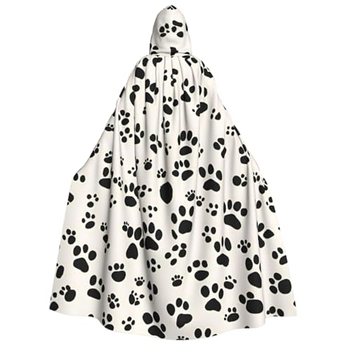 Longzehao Unisex-Kapuzenumhang mit Knochen- und Pfotenabdruck, für Erwachsene, Dekoration, Cosplay-Kostüme, Halloween-Kapuzenmantel Longzehao Unisex-Kapuzenumhang mit Knochen- und Pfotenabdruck, für Erwachsene, Dekoration, Cosplay-Kostüme, Halloween-Kapuzenmantel von Longzehao