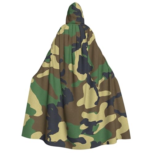 Longzehao Unisex-Kapuzenumhang mit Militär-Camouflage-Muster, für Erwachsene, Dekoration, Cosplay-Kostüme, Halloween-Hoodie-Bademantel Longzehao Unisex-Kapuzenumhang mit Militär-Camouflage-Muster, für Erwachsene, Dekoration, Cosplay-Kostüme, Halloween-Hoodie-Bademantel von Longzehao