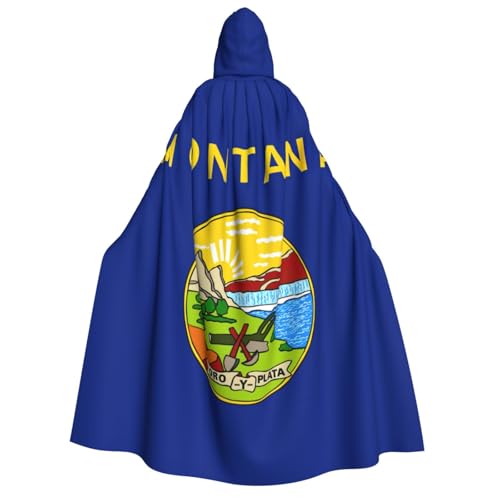 Longzehao Unisex Kapuzenumhang mit Montana-Staatsflagge, Dekoration, Cosplay-Kostüme, Halloween-Kapuzenmantel Longzehao Unisex Kapuzenumhang mit Montana-Staatsflagge, Dekoration, Cosplay-Kostüme, Halloween-Kapuzenmantel von Longzehao