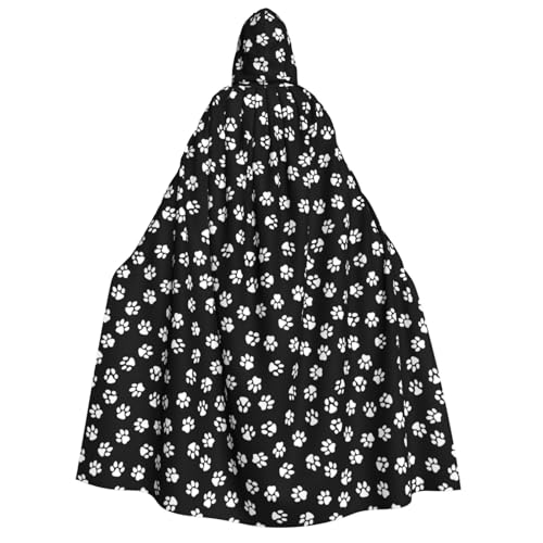 Longzehao Unisex-Kapuzenumhang mit Pfotenabdruck, für Erwachsene, Dekoration, Cosplay-Kostüme, Halloween-Kapuzenmantel Longzehao Unisex-Kapuzenumhang mit Pfotenabdruck, für Erwachsene, Dekoration, Cosplay-Kostüme, Halloween-Kapuzenmantel von Longzehao