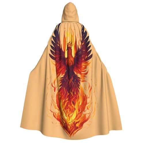Longzehao Unisex Kapuzenumhang mit Phoenix-Druck, Dekoration, Cosplay-Kostüme, Halloween-Kapuzenmantel Longzehao Unisex Kapuzenumhang mit Phoenix-Druck, Dekoration, Cosplay-Kostüme, Halloween-Kapuzenmantel von Longzehao