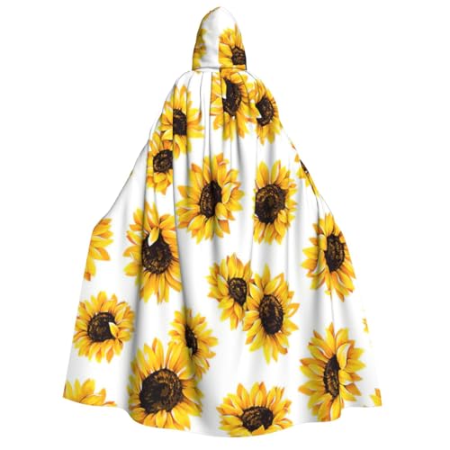 Longzehao Unisex-Kapuzenumhang mit Sonnenblumen-Druck, Dekoration, Umhang, Cosplay-Kostüme, Halloween-Kapuzenmantel Longzehao Unisex-Kapuzenumhang mit Sonnenblumen-Druck, Dekoration, Umhang, Cosplay-Kostüme, Halloween-Kapuzenmantel von Longzehao