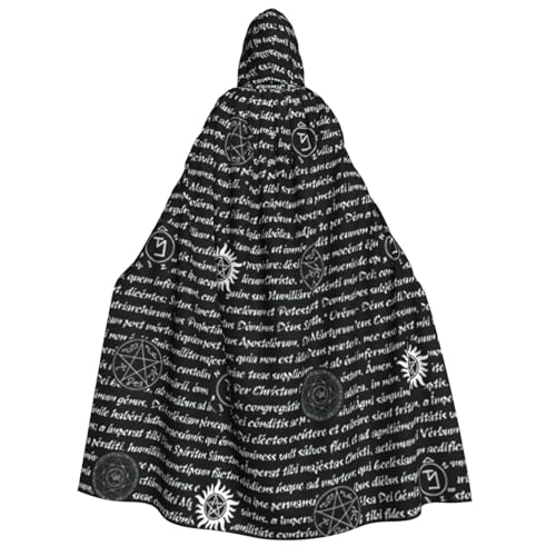 Longzehao Unisex Kapuzenumhang mit Supernatural Inspirationsdruck, für Erwachsene, Dekoration, Cosplay-Kostüme, Halloween-Kapuzenmantel Longzehao Unisex Kapuzenumhang mit Supernatural Inspirationsdruck, für Erwachsene, Dekoration, Cosplay-Kostüme, Halloween-Kapuzenmantel von Longzehao