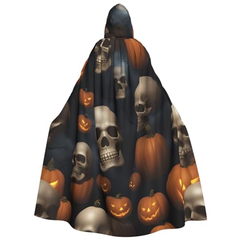 Longzehao Unisex-Kapuzenumhang mit Totenkopf-Druck, für Erwachsene, Dekoration, Cosplay-Kostüme, Halloween-Kapuzenmantel Longzehao Unisex-Kapuzenumhang mit Totenkopf-Druck, für Erwachsene, Dekoration, Cosplay-Kostüme, Halloween-Kapuzenmantel von Longzehao