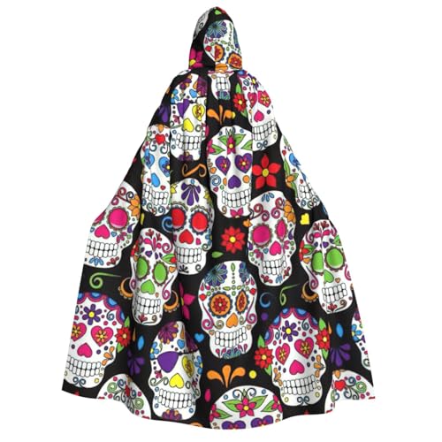 Longzehao Unisex-Kapuzenumhang mit Totenkopf-Motiv, für Erwachsene, Dekoration, Cosplay-Kostüme, Halloween-Kapuzenmantel Longzehao Unisex-Kapuzenumhang mit Totenkopf-Motiv, für Erwachsene, Dekoration, Cosplay-Kostüme, Halloween-Kapuzenmantel von Longzehao
