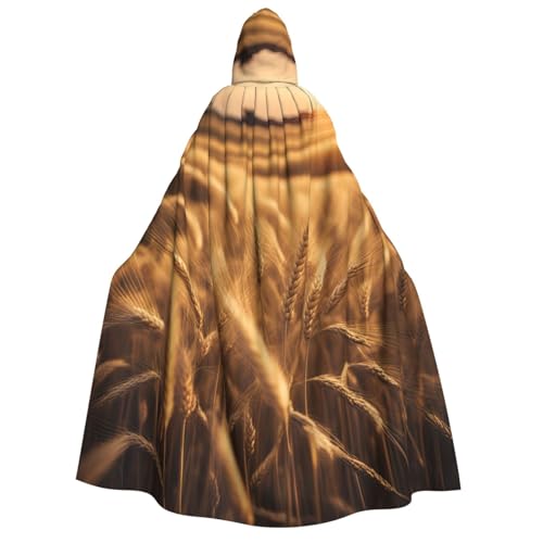 Longzehao Unisex-Kapuzenumhang mit Weizenfelddruck, für Erwachsene, Dekoration, Cosplay-Kostüme, Halloween-Kapuzenmantel Longzehao Unisex-Kapuzenumhang mit Weizenfelddruck, für Erwachsene, Dekoration, Cosplay-Kostüme, Halloween-Kapuzenmantel von Longzehao