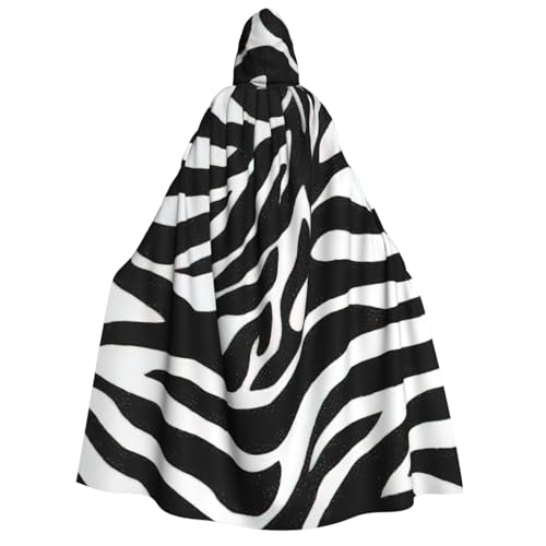 Longzehao Unisex Kapuzenumhang mit Zebra-Druck, für Erwachsene, Dekoration, Cosplay-Kostüme, Halloween-Kapuzenmantel Longzehao Unisex Kapuzenumhang mit Zebra-Druck, für Erwachsene, Dekoration, Cosplay-Kostüme, Halloween-Kapuzenmantel von Longzehao