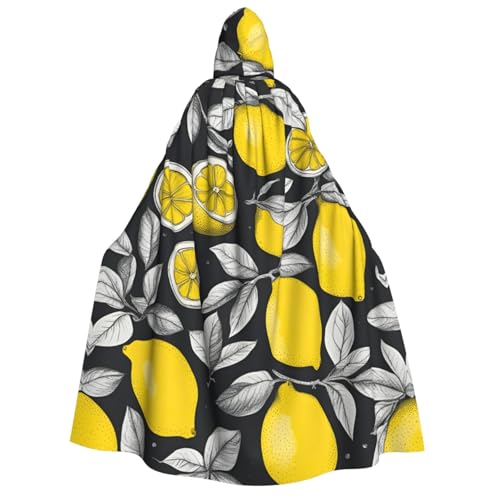 Longzehao Unisex Kapuzenumhang mit Zitronenfrucht-Muster, Dekoration, Umhang, Cosplay-Kostüme, Halloween-Kapuzenmantel Longzehao Unisex Kapuzenumhang mit Zitronenfrucht-Muster, Dekoration, Umhang, Cosplay-Kostüme, Halloween-Kapuzenmantel von Longzehao