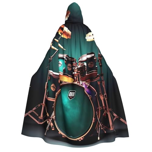 Longzehao Unisex-Kapuzenumhang mit coolem Schlagzeug-Druck, für Erwachsene, Dekoration, Umhang, Cosplay-Kostüme, Halloween-Kapuzenmantel Longzehao Unisex-Kapuzenumhang mit coolem Schlagzeug-Druck, für Erwachsene, Dekoration, Umhang, Cosplay-Kostüme, Halloween-Kapuzenmantel von Longzehao
