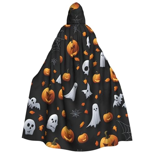 Longzehao Unisex-Kapuzenumhang mit niedlichem Halloween-Muster, für Erwachsene, Dekoration, Cosplay-Kostüme, Halloween-Kapuzenmantel Longzehao Unisex-Kapuzenumhang mit niedlichem Halloween-Muster, für Erwachsene, Dekoration, Cosplay-Kostüme, Halloween-Kapuzenmantel von Longzehao