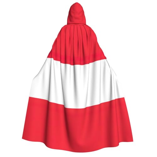 Longzehao Unisex Kapuzenumhang mit österreichischer Flagge, dekorativer Umhang, Cosplay-Kostüme, Halloween-Kapuzenmantel Longzehao Unisex Kapuzenumhang mit österreichischer Flagge, dekorativer Umhang, Cosplay-Kostüme, Halloween-Kapuzenmantel von Longzehao