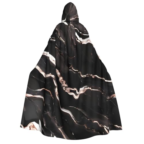 Longzehao Unisex-Kapuzenumhang mit schwarzem Roségold-Marmor-Druck, für Erwachsene, Dekoration, Cosplay-Kostüme, Halloween-Kapuzenmantel Longzehao Unisex-Kapuzenumhang mit schwarzem Roségold-Marmor-Druck, für Erwachsene, Dekoration, Cosplay-Kostüme, Halloween-Kapuzenmantel von Longzehao