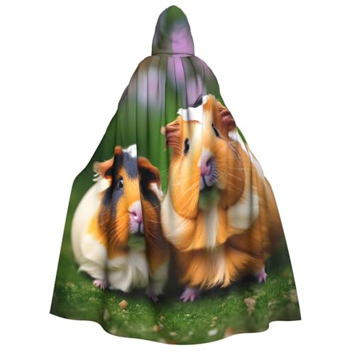 Longzehao Unisex-Kapuzenumhang mit süßem Meerschweinchen-Aufdruck, Dekoration, Umhang, Cosplay-Kostüme, Halloween-Kapuzenmantel Longzehao Unisex-Kapuzenumhang mit süßem Meerschweinchen-Aufdruck, Dekoration, Umhang, Cosplay-Kostüme, Halloween-Kapuzenmantel von Longzehao