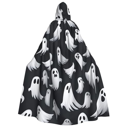 Longzehao Unisex-Kapuzenumhang mit süßem weißem Geistermuster, 1 Druck, Erwachsenen-Kapuzenumhang, Dekoration, Umhang, Cosplay-Kostüme, Halloween-Kapuzenmantel Longzehao Unisex-Kapuzenumhang mit süßem weißem Geistermuster, 1 Druck, Erwachsenen-Kapuzenumhang, Dekoration, Umhang, Cosplay-Kostüme, Halloween-Kapuzenmantel von Longzehao
