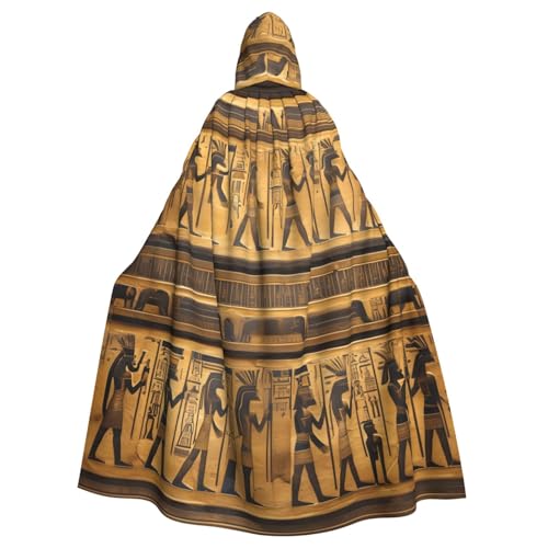 Longzehao Unisex Robe Capes Erwachsene Ägypten Hieroglyphen Druck Kapuzenumhang für Cosplay Halloween Karneval Kostüme Longzehao Unisex Robe Capes Erwachsene Ägypten Hieroglyphen Druck Kapuzenumhang für Cosplay Halloween Karneval Kostüme von Longzehao